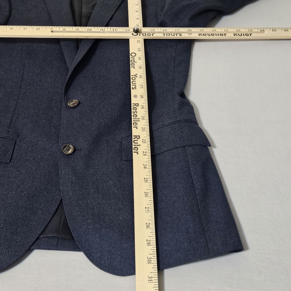 J. Crew LUDLOW Blazer Vitale Barberis Wool Suit Jacket Mens 36R Navy - Picture 5 of 7